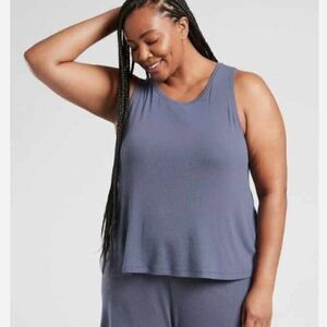 Athleta Slate Blue Relaxed Sleep Tank